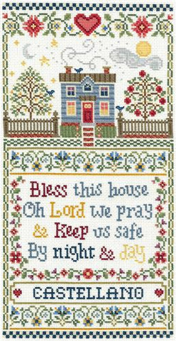 Bless This House Sampler By Sandra Cozzolino - Imaginating