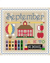 September: Monthly Sampler - Sugar Stitches Design