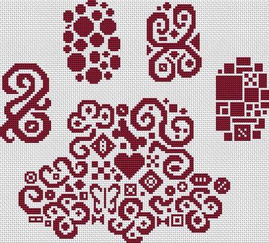 Tribal Paw Print - White Willow Stitching