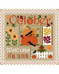 October: Monthly Sampler - Sugar Stitches Design