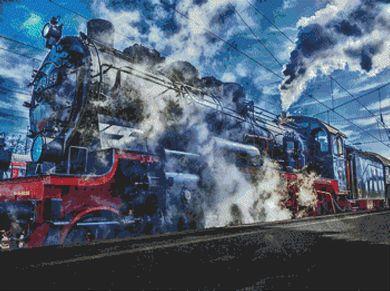 Train - White Willow Stitching