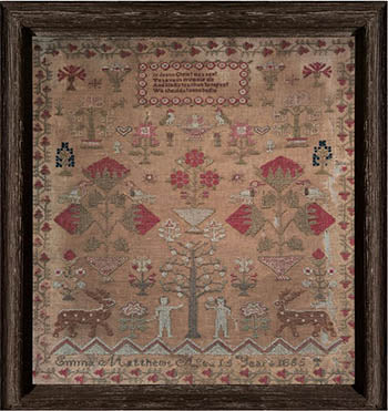 Emma Matthews 1855 Sampler - Wishing Thorn