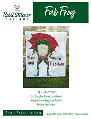 Fab Frog - Rebel Stitcher Designs