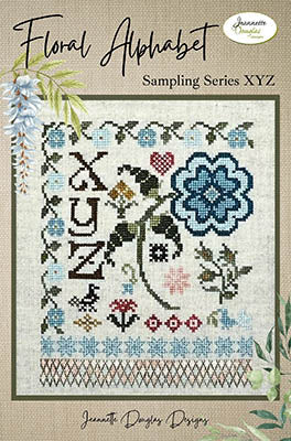 Floral Alphabet Sampling Series: XYZ - Jeannette Douglas Designs