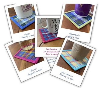 Statehood Coasters & More- Jean Farish Needleworks