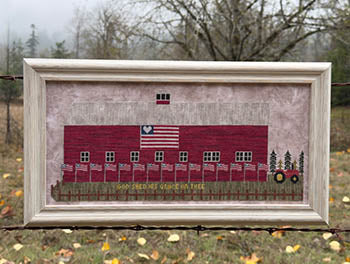 Old Glory Barn - SamBrie Stitches Designs