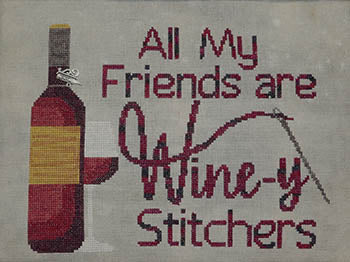 Wine-y Stitchers - Barefoot Needleart