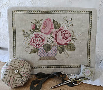 Peony Pocket And Accessories - Samplers Not Forgotten