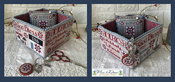 American Patriotic Sewing Basket - Mani Di Donna