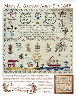Mary A. Garton Aged 9: 1848 - Needle WorkPress