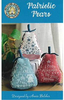 Patriotic Pears - Annie Beez Folk Art