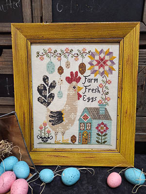 Rudy Rooster - Quaint Rose NeedleArts