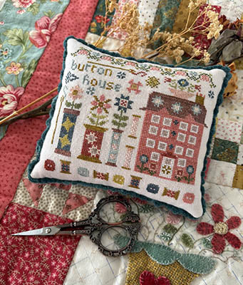 Button House: Houses On Stitchery Lane - Pansy Patch Quilts & Stitchery