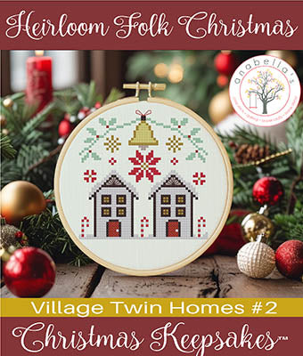 Heirloom Folk Christmas: Village Twin Homes 2 - Anabella's