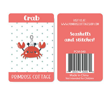 Crab Charm - Primrose Cottage Stitches