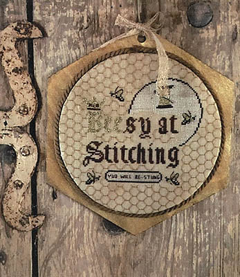 Beesy At Stitching - Primitive Hare