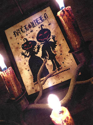 Pumpkins In Love - Primitive Hare