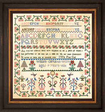 William Curtis 1826 - Hands Across the Sea Samplers