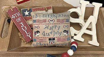 Happy 4th Of July Sampler Pillow - Mani Di Donna