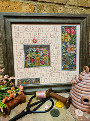 Mixed Media Needleart: Flower Garden - Quaint Rose NeedleArts