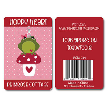 Hoppy Heart Charm - Primrose Cottage Stitches