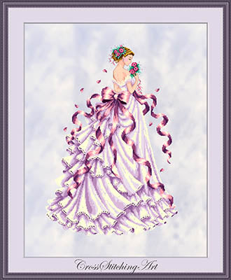 Lady Fleur - Cross Stitching Art