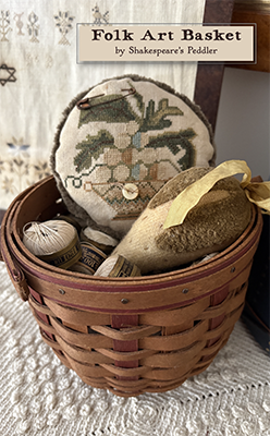 Folk Art Basket - Shakespeare's Peddler