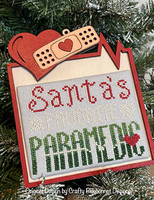 Santa's Favorite Paramedic - Crafty Bluebonnet Designs