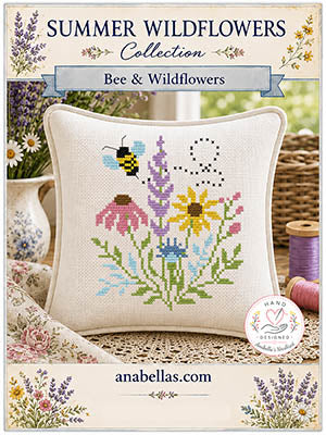 Summer Wildflowers Collection: Bee & Wildflowers - Anabella's