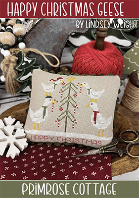Happy Christmas Geese - Primrose Cottage Stitches