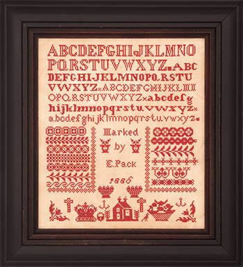 Emma Pack 1886: Bristol Orphanage Sampler - Hands Across the Sea Samplers