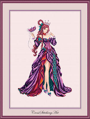 Karolina De Carreau, Queen Of Diamonds - Cross Stitching Art