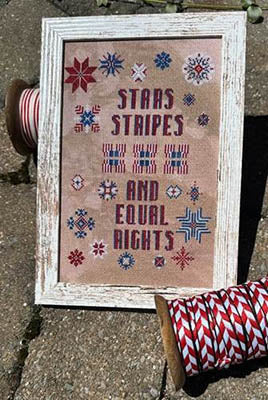 Stars Stripes & Equal Rights - Rebel Stitcher Designs