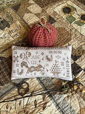 Sassy Squirrel Pinkeep - Pansy Patch Quilts & Stitchery