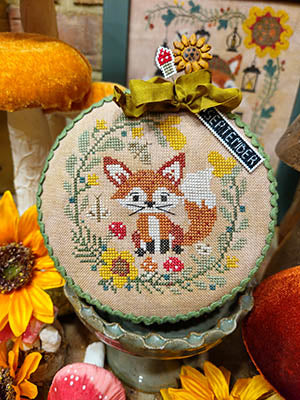 Pin Drum Shorties #9: Fox - Quaint Rose NeedleArts