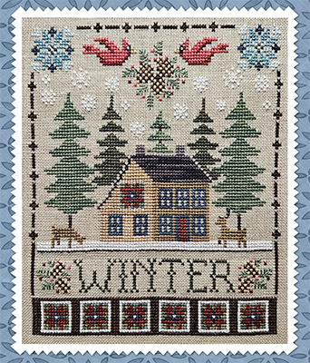 Winter Saltbox - Waxing Moon Designs