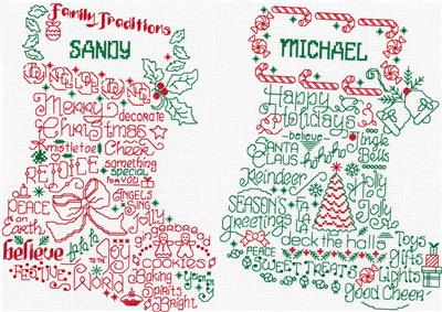 Mr. & Mrs. Holiday Stockings - Ursula Michael