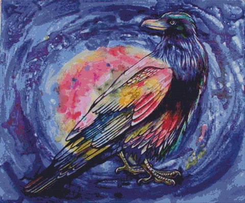 Rainbow Raven - White Willow Stitching