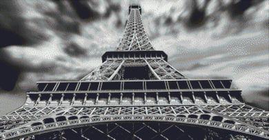 Up The Eiffel Tower - White Willow Stitching