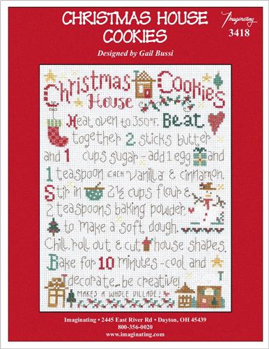 Christmas House Cookies Kit By Gail Bussi - Imaginating Kits