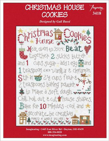 Christmas House Cookies Kit By Gail Bussi - Imaginating Kits