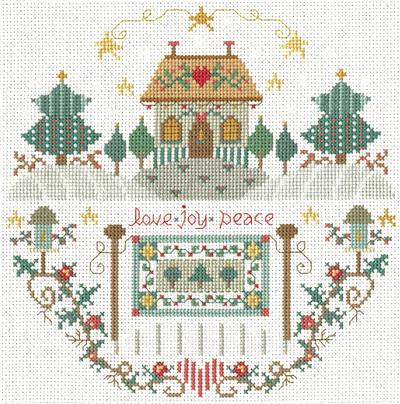 Holiday Quilt Cottage By Gail Bussi - Imaginating