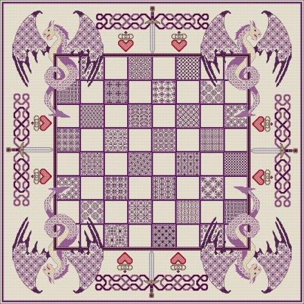 Dragon Chessboard: Purple - DoodleCraft Design Ltd