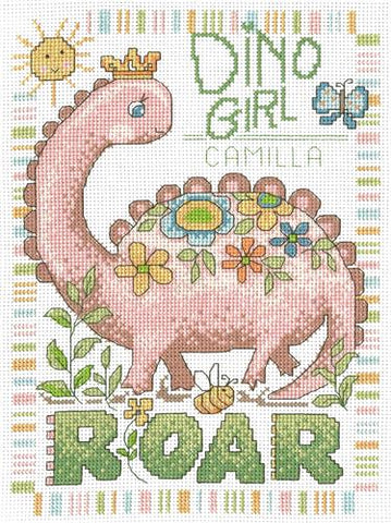 Dino Girl Birth Record By Diane Arthurs - Imaginating