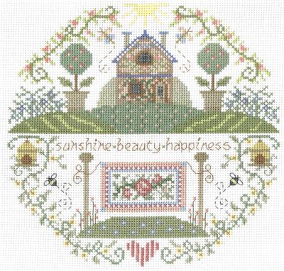 Rosebud Quilt Cottage By Gail Bussi - Imaginating