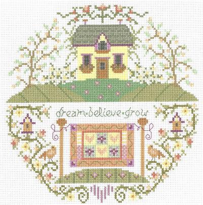 Blossom Quilt Cottage By Gail Bussi - Imaginating