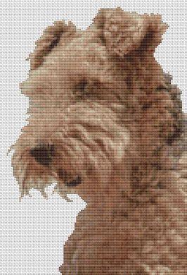 Airedale Terrier - White Willow Stitching