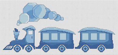 Kids Train - White Willow Stitching