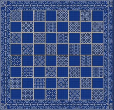 Chessboard: Blackwork - DoodleCraft Design Ltd