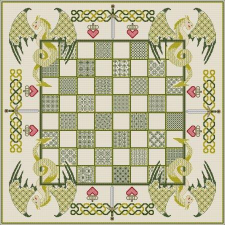 Dragon Chessboard: Green - DoodleCraft Design Ltd